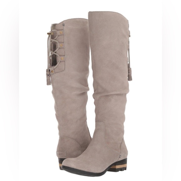 Sorel Farah Tall Waterproof Knee Boots - Kettle, Jet - Picture 1 of 13
